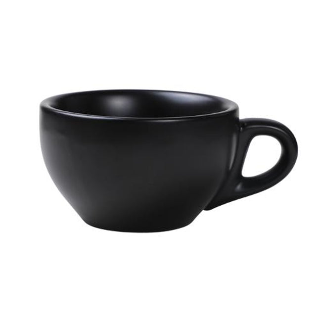 Café Latte Cup Black 260ml 6/Box