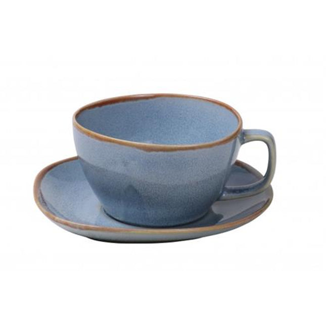 Ming Saucer for the 10cm Bowl with handle blue 6/box