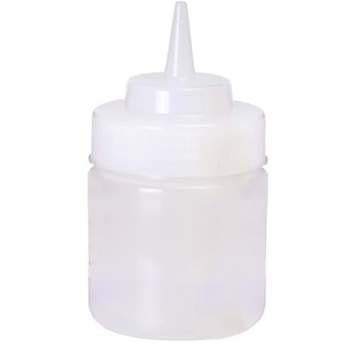 Squeeze Bottle small clear wide mouth 236 ml