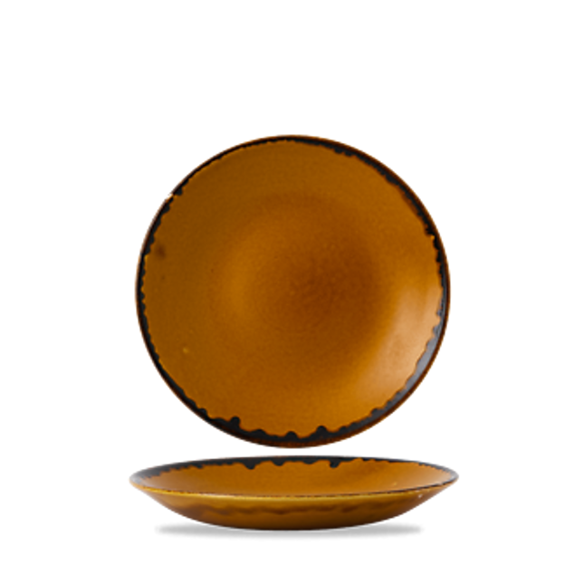 Harvest Brown Deep Coupe Plate 25.5cm 12/box