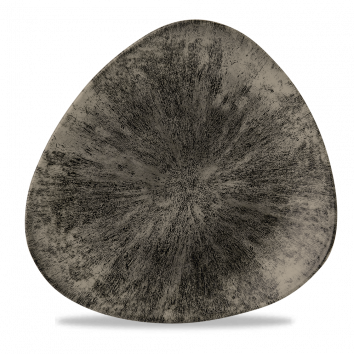 Stone Quartz Black Lotus Plate 25cm 12/box