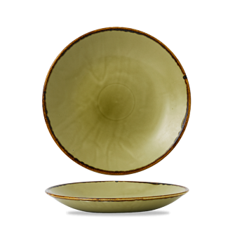 Harvest Green Deep Coupe Plate 27.8 cm 12/box