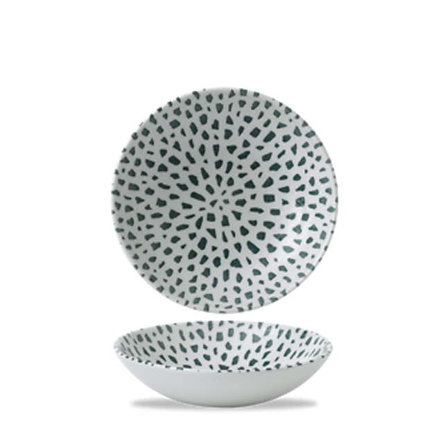 Terrazzo Green Coupe Bowl 18,2cm 12/box