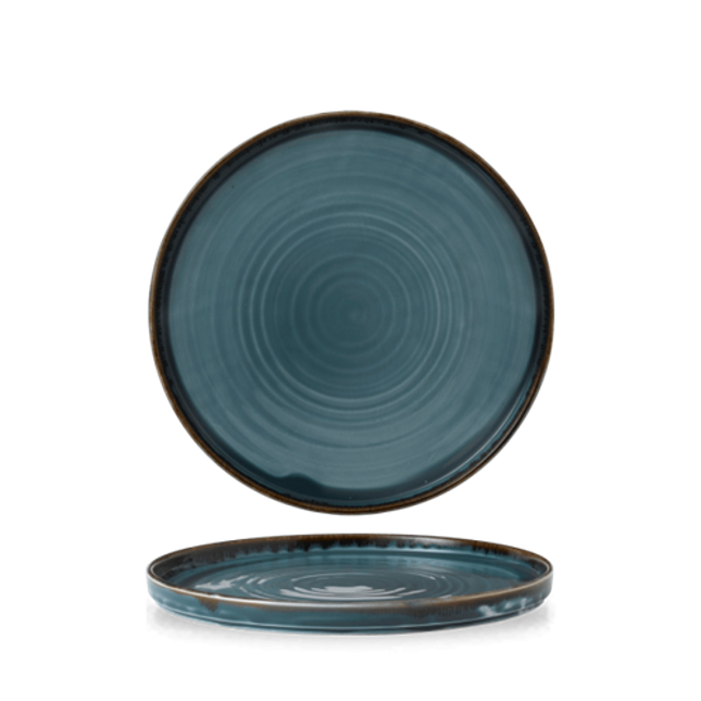 Harvest Blue Walled Plate 21cm 12/box