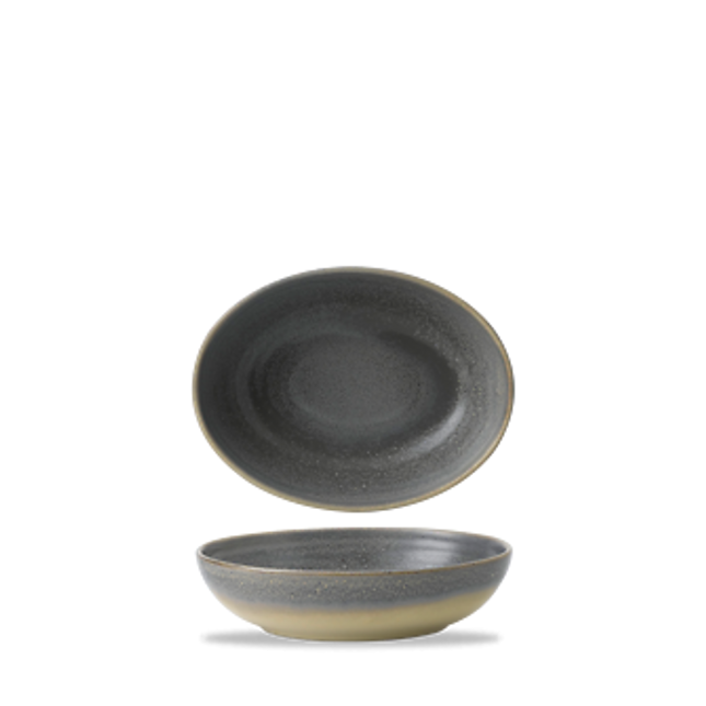 Evo Granite Deep Oval Bowl 21.6x16.4cm 6/box