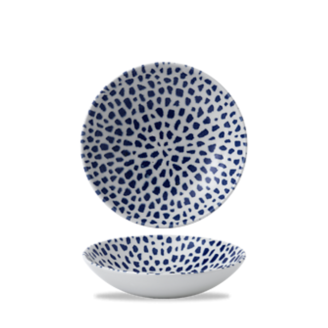 Terrazzo Blue Coupe Bowl 18,2cm 12/box