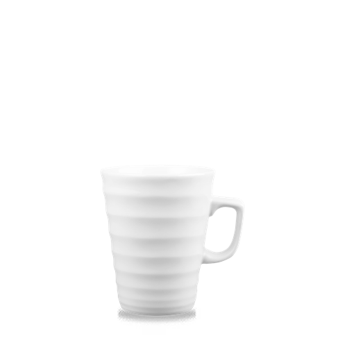 White Ripple Latte Mug 16Oz 6/box