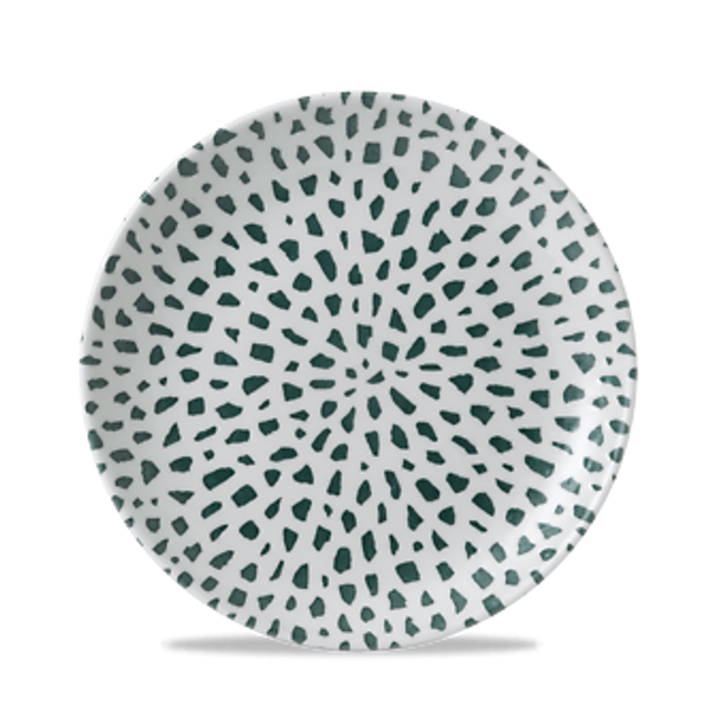 Terrazzo Green Coupe Plate 21,7cm 12/box