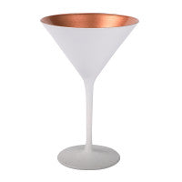 Olympic Cocktailglass matt-white Bronze 240 ml 6/box