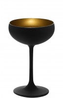 Olympic matt-black Champagne Saucer Gold 230 ml 6/box