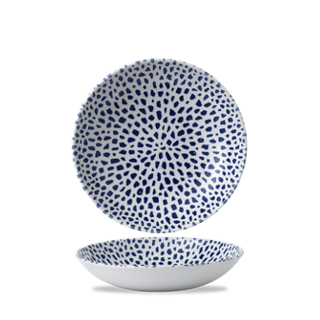Terrazzo Blue Coupe Bowl 24,8cm 12/box