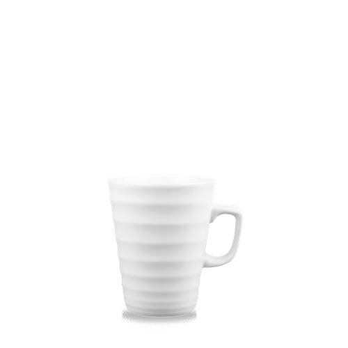 White Ripple Latte Mug 12Oz 12/box