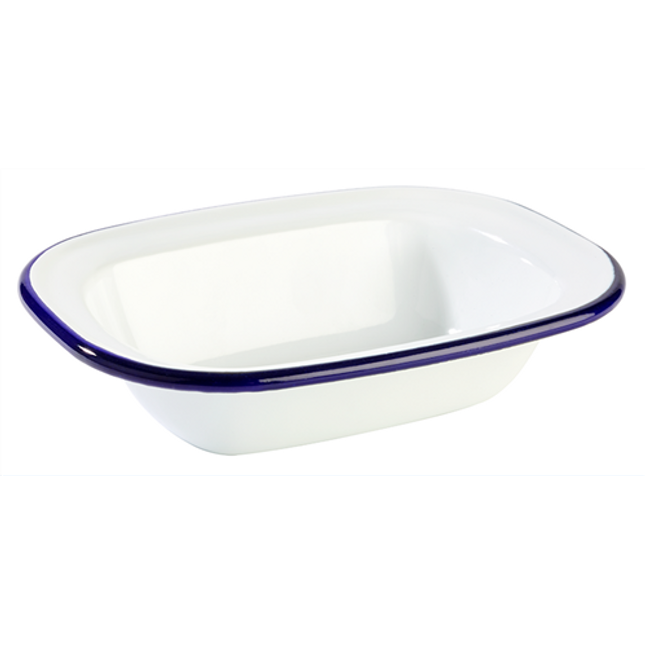 Bowl -Enamelware- 16*12 cm, H: 3,5 cm