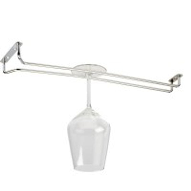 Glass Holder Chrome ceiling mount 39,5 cm