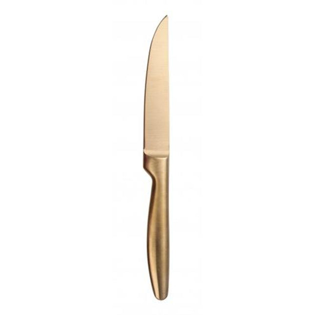 Comas Chuletero K6 Boj Satin Steak Knife Gold 6/Box