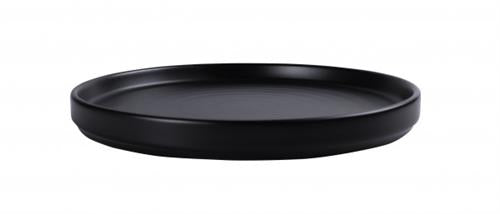 Ming Plate Black Ø 22 cm 6/box