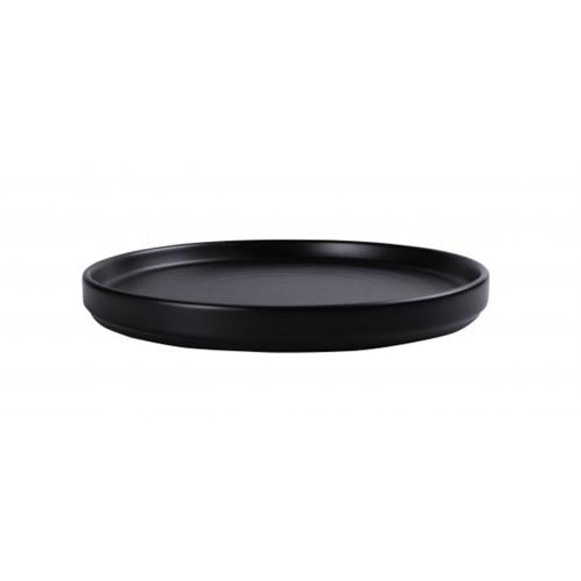 Ming Plate Black Ø 22 cm 6/box