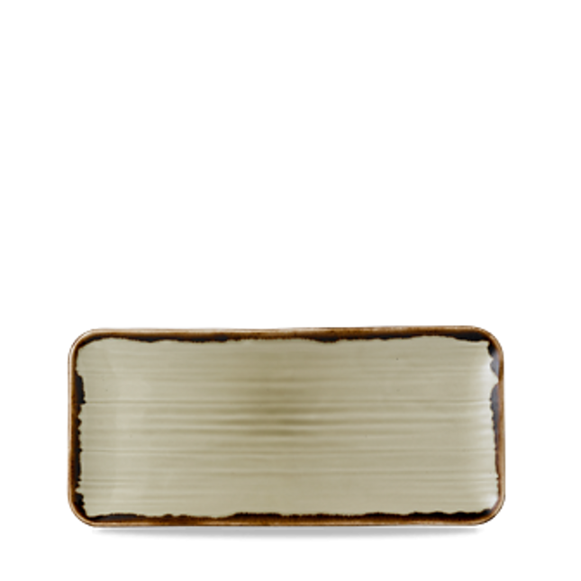 Harvest Linen Organic Coupe Rect Platter 34,6x15,6cm 6/box