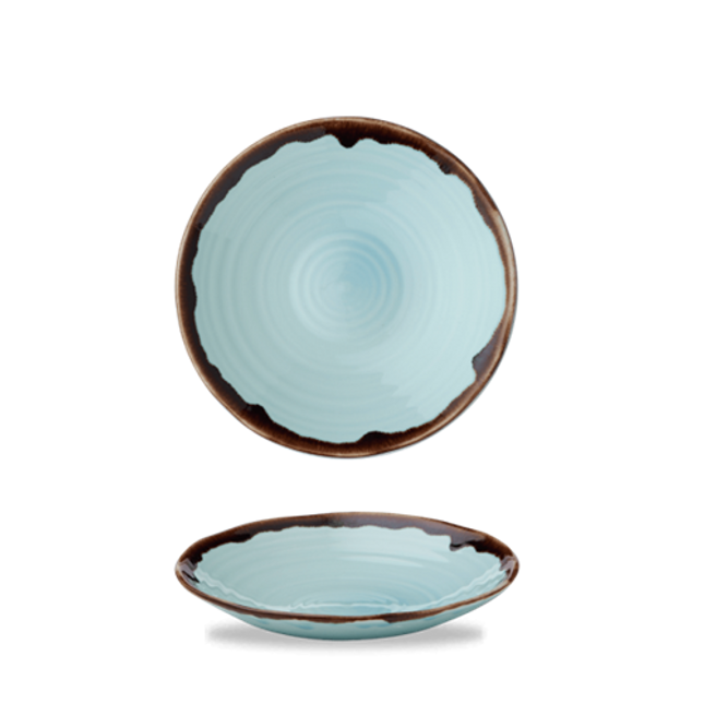 Harvest Turquoise Organic Coupe Bowl 21cm 12/box