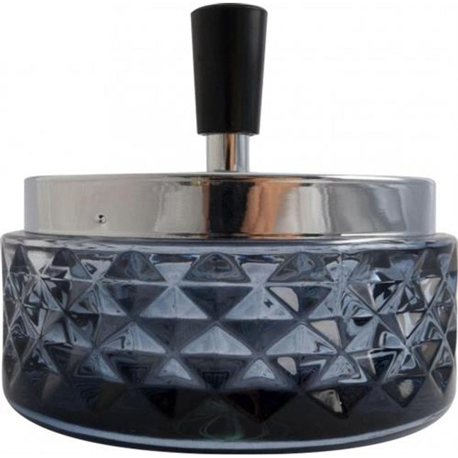 Ashtray BLK with chrome cap