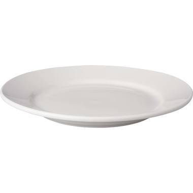 Bord brede rand Mammoet Budgetline 28 cm Wit 1/box