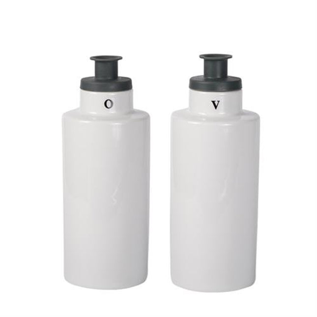 Oil &amp; Vinegar with silicone pourer white