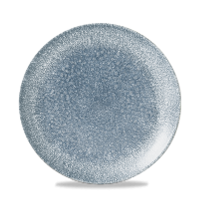 Raku Topaz Blue Evolve Coupe Plate 22cm 12/box