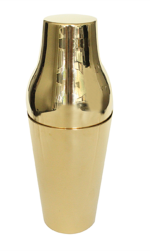 Parisian Cocktail shaker 2pcs, brass polished