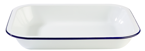 Bowl -Enamelware- 28*23 cm, H: 4.5 cm