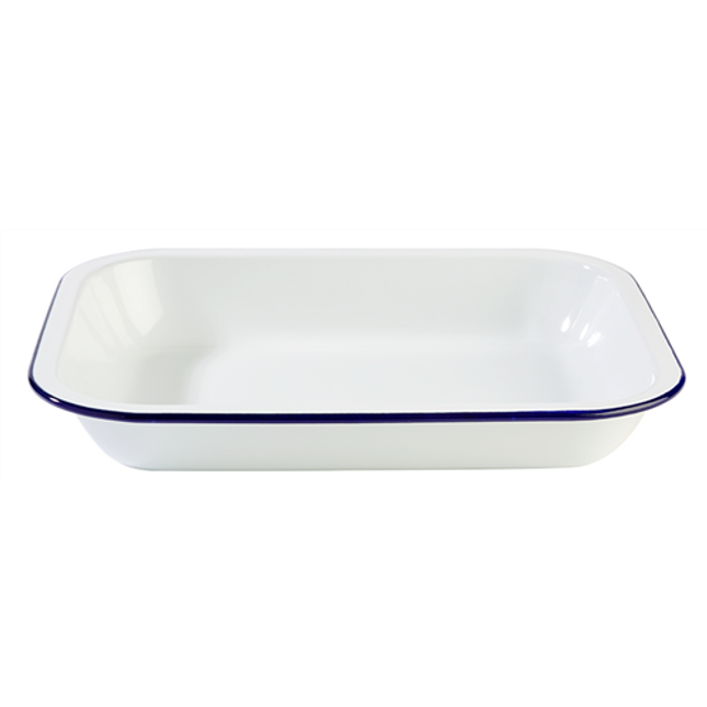 Bowl -Enamelware- 28*23 cm, H: 4.5 cm