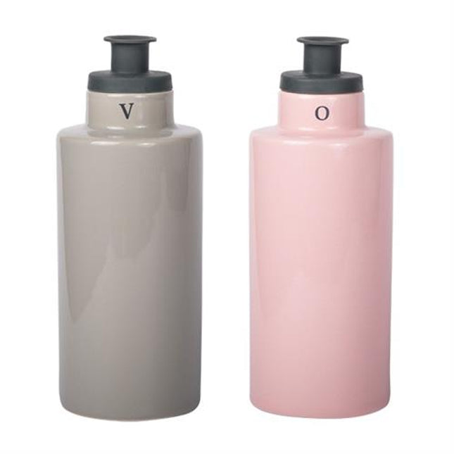 Oil &amp; Vinegar with silicone pourer grey/pink 240 ml