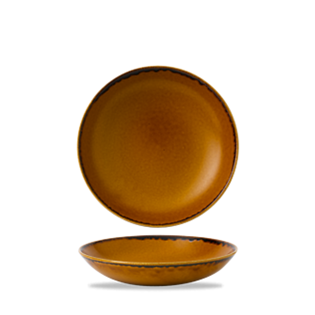 Harvest Brown Coupe Bowl 18.2cm 12/box