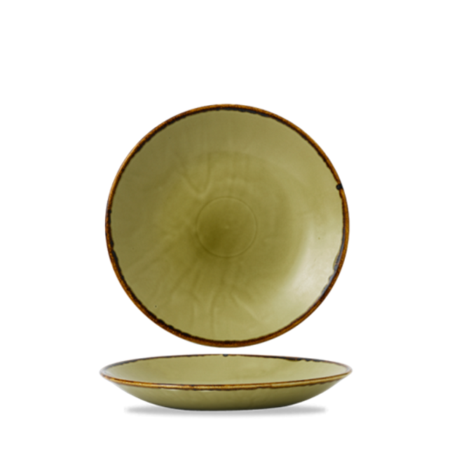 Harvest Green Deep Coupe Plate 25.5cm 12/box