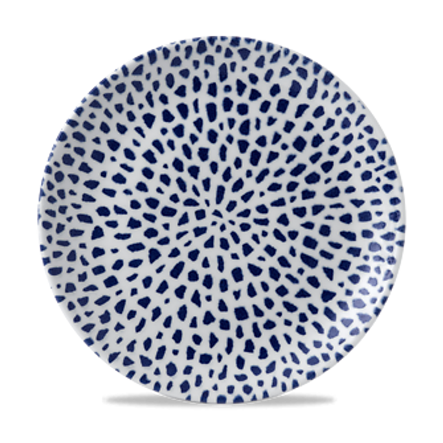 Terrazzo Blue Coupe Plate 26cm 12/box