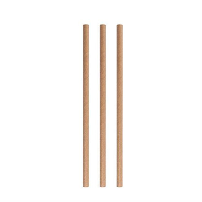 Paper straws eco beige 8*230 mm