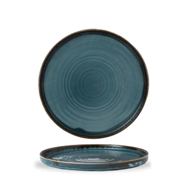 Harvest Blue Walled Plate 26cm 6/box