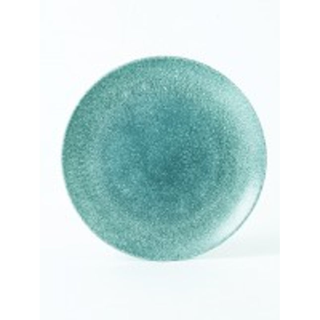 Raku Topaz Blue Evolve Coupe Plate 26cm 12/box