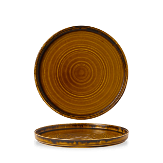 Harvest Brown Walled Plate 21 cm 6/box