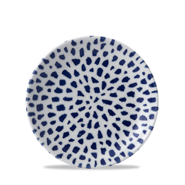 Terrazzo Blue Coupe Plate 16,5cm 12/box