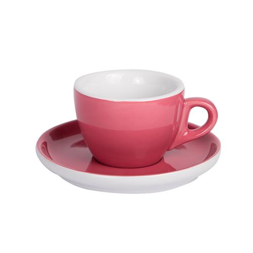 Oven Red Coffee cup with saucer 160ml 6/box