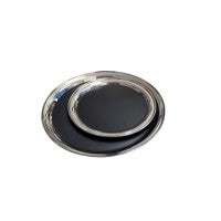 Metal Tray with Vinyl stainless steel Ø 25,4 cm