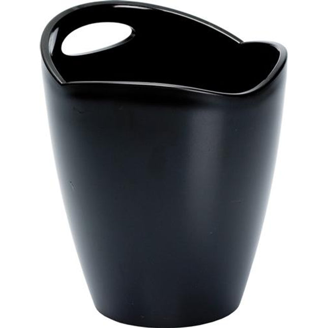 Ice Bucket Frosted Black Plastic 22*24 cm 3 L