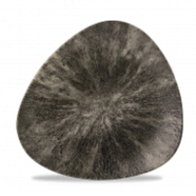 Stone Quartz Black Lotus Plate 23cm 12/box