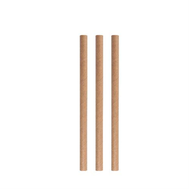 Paper straws eco beige 8*150 mm