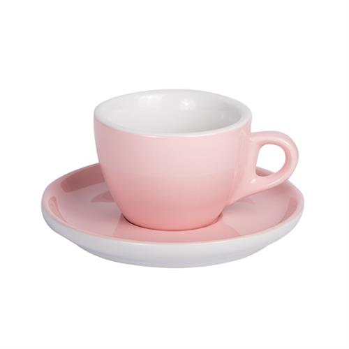 Light Pink Coffee cup with saucer 160ml 6box