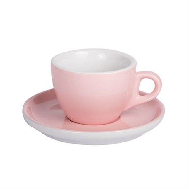 Light Pink Coffee cup with saucer 160ml 6box