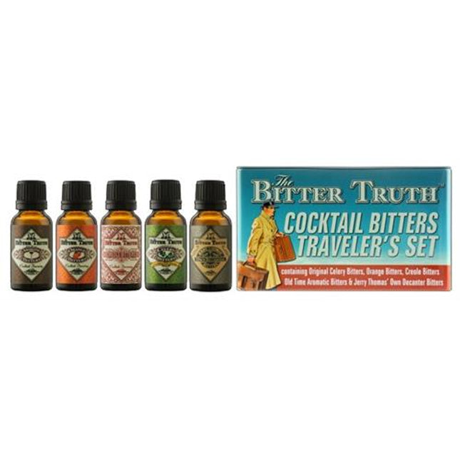 The BitterTruth Cocktail Bitters Traveler's Set, 5x20 ml