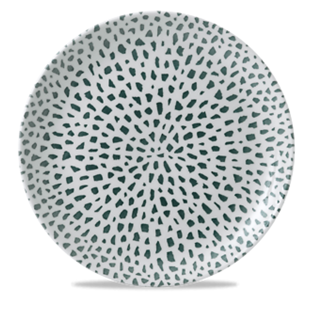 Terrazzo Green Coupe Plate 28,8cm 12/box