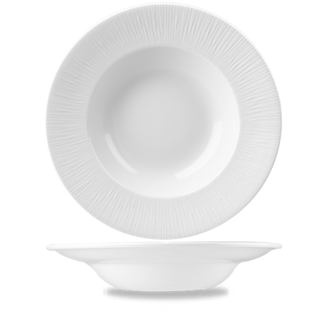 Bamboo Wide Rim Bowl Large 28cm 12/box