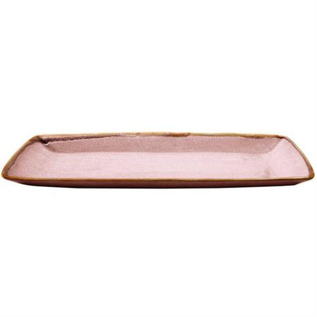 Ming Plate Rectangular 35 cm Pink 4/box